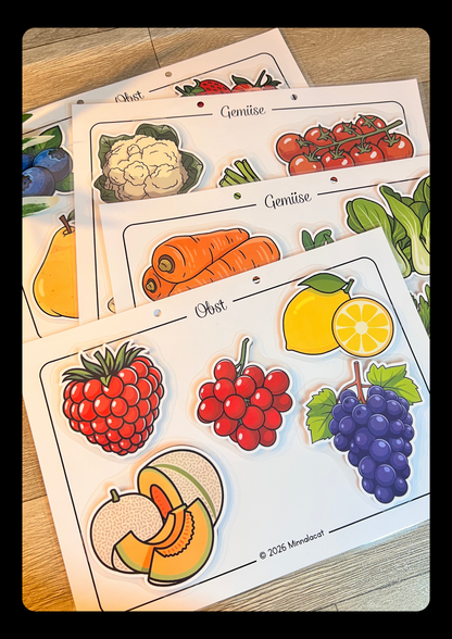 Obst und Gemüse zuordnen