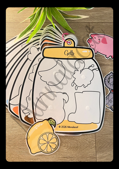 12 Farbensortierspiel
