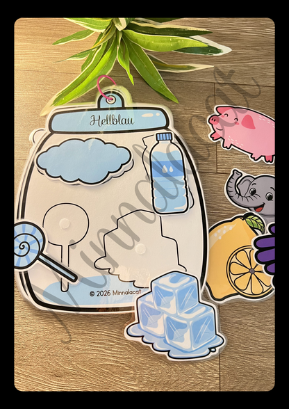 12 Farbensortierspiel
